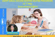 ODEP (OKUL ÖNCESİ DESTEK EĞİTİM PROGRAMI/3-7 YAŞ) Zoom-Online Eğitim-14 Ocak