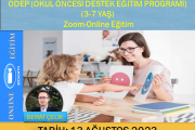 ODEP (OKUL ÖNCESİ DESTEK EĞİTİM PROGRAMI/3-7 YAŞ) Zoom-Online Eğitim-13 Ağustos