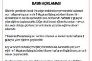 Karneler 18 Haziranda verilecek